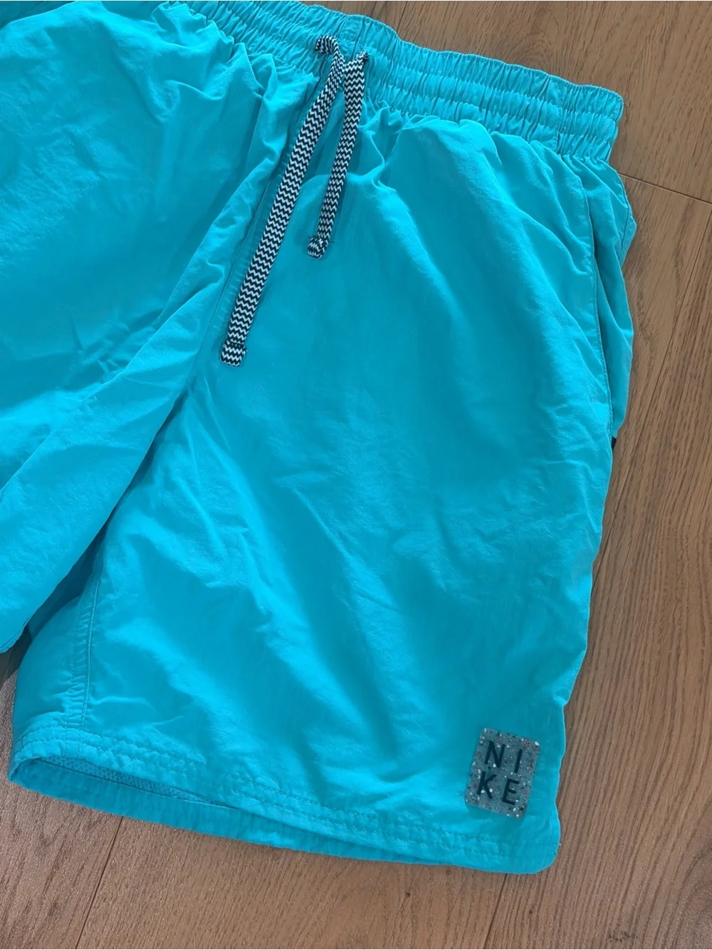 Nike Men’s Aqua Blue Swim Trunks
